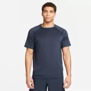 Nike Dri-FIT Ready Mens Short-Sleeve Fitness Top - Blue