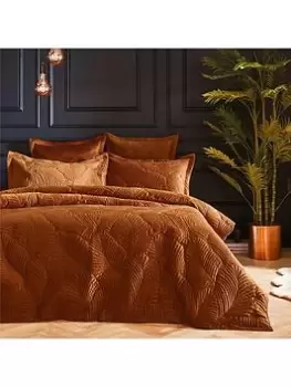 Paoletti Palmeria Duvet Cover Set In Rust