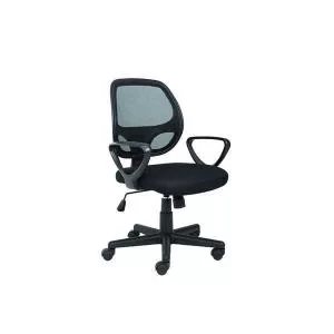 Jemini Yukon Medium Back Task Chair Fixed Arms Black KF90999 KF90999