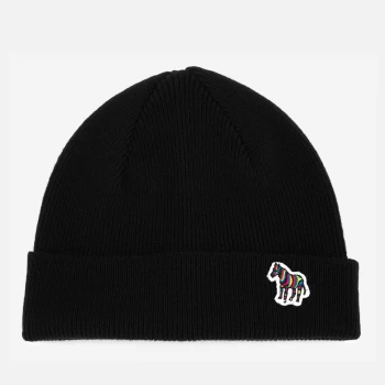 Paul Smith Mens Zebra Beanie - Black