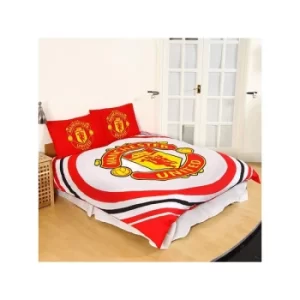 Man Utd Pulse Double Duvet and Pillow Case Set Reversible