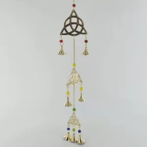 Triquetta Brass Windchime 56cm