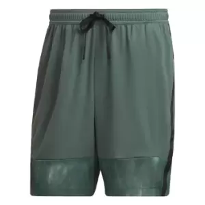 adidas AEROREADY Workout Chalk Print Training Shorts Mens - Green Oxide / Black