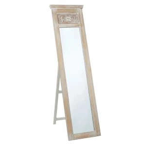 Provence Free Standing White Mirror White