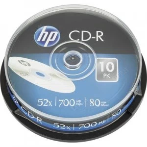 HP CRE00019 Blank CD-R 700 MB 10 pc(s) Spindle