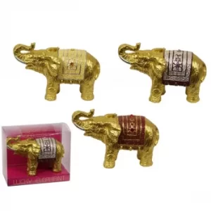 Gold Elephant Figure in Gift Box