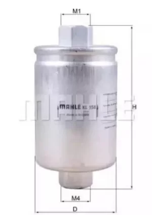 Fuel Filter KL158 79643032 by MAHLE Original