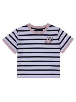 Jack Wills Girls Stripe Ringer T-Shirt