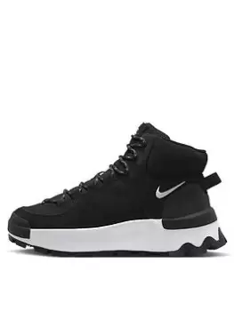 Nike Classic City Boot - Black/White, Size 3, Women