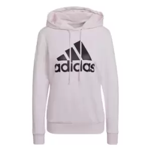 adidas Essentials Relaxed Logo Hoodie Womens - Almost Pink / Black