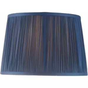 Loops - Tapered Cylinder Lamp Shade - Midnight Blue Silk - 60W E27 or B22 gls - e10824