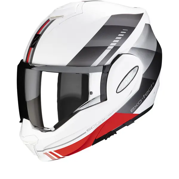 Scorpion Exo-Tech Evo Genre Matt White-Silver-Red L