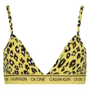 Calvin Klein ONE Cotton Triangle Bra - Yellow