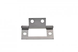 Wickes Flush Hinge - Chrome 51mm Pack of 20