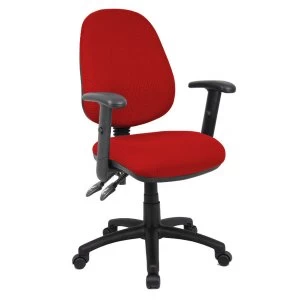 Dams Vantage 100 Operator Chair with Adjustable Arms - Burgundy