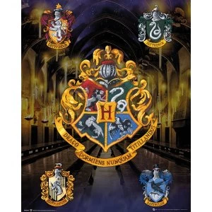 Harry Potter House Crests Mini Poster