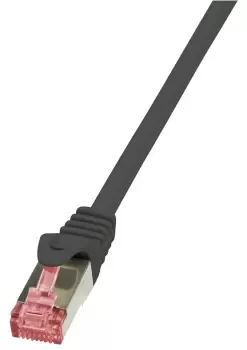 LogiLink Cat.6 S/FTP, 1m networking cable Black Cat6 S/FTP (S-STP)