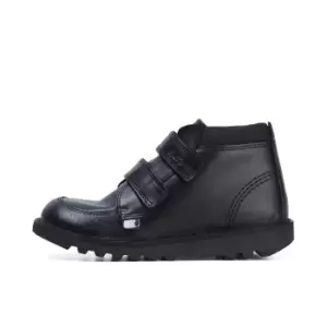 Kickers Junior Kick Scuff Hi Leather Boots - Black - 2