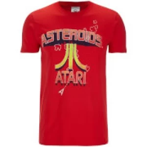 Atari Mens Asteroids Atari Vintage Logo T-Shirt - Red - L