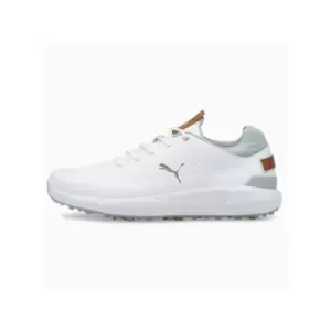 Puma IGNITE ARTICULATE Leather Golf Shoes White/Silver UK11