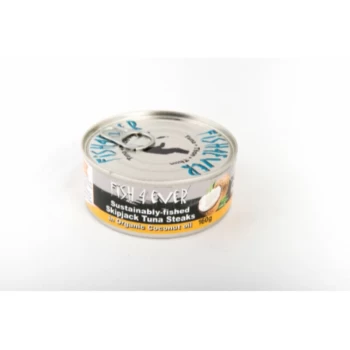 Skipjack Tuna Steaks in Coconut Oil - 160g - 92876 - Fish 4 Ever