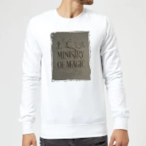 Harry Potter Ministry Of Magic Sweatshirt - White - S