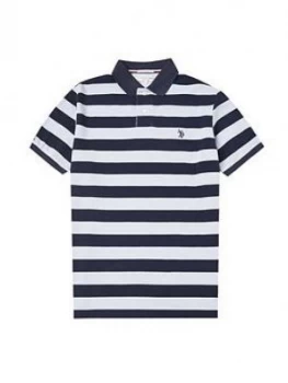 U.S. Polo Assn. U.S Polo Assn Block Stripe Polo Shirt Relaxed Fit