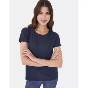 Crew Clothing Womens Perfect Crew Slub T-Shirt Navy 18