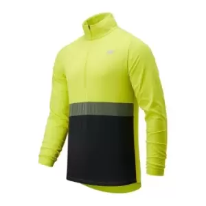 New Balance Accelerate Zip Top Mens - Yellow