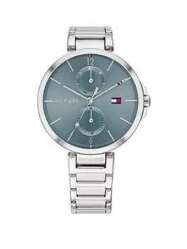 Tommy Hilfiger Angela Blue Sunray Dial Stainless Steel Bracelet Ladies Watch