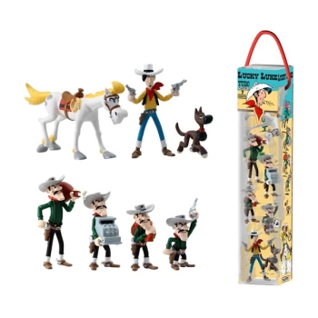 Lucky Luke Mini Figure 7-Pack Characters 4 - 10 cm