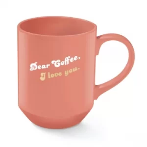 Fringe Studio Dear Coffee Coral Mug