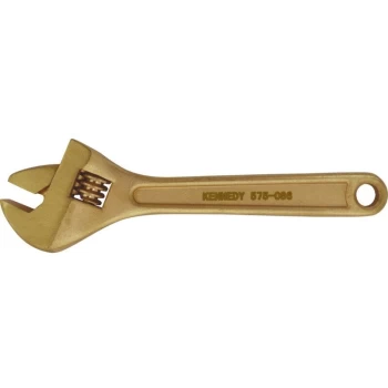 250MM Spark Resistant Adjustable Wrench Be-Cu - Kennedy