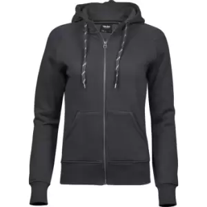 Tee Jays Womens/Ladies Fashion Zip Hoodie (M) (Dark Grey)