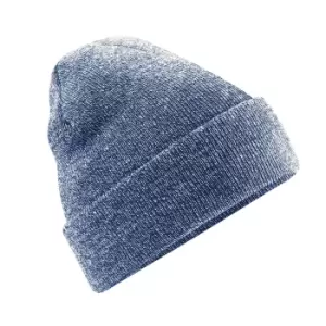 Beechfield Unisex Adults Original Cuffed Beanie (One Size) (Heather Admiral Navy)