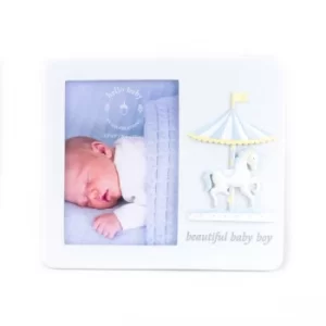 Hello Baby Frame Carousel Design 'Baby Boy' 3.5" x 5"