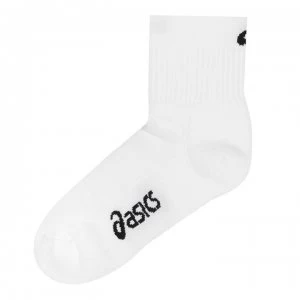 Asics QTR Tech Density Running Socks Mens - White