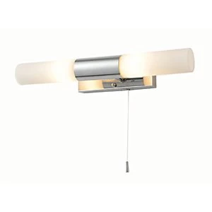 Spa Aries Chrome Double Bathroom Wall Light - 80W