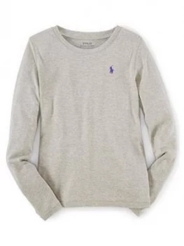 Ralph Lauren Girls Classic Long Sleeve T-Shirt - Grey