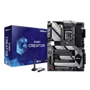 Asrock W480 CREATOR Intel W480 1200 (Xeon W CPUs) ATX HDMI XFire GB & 2.5G LAN Thunderbolt3 AX WiFi 10GB & 2.5GB LAN M.2