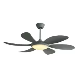 Cristal Record Tanik DC LED Ceiling Fan 3 CCT Silver