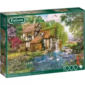 Jumbo Falcon De Luxe Watermill Cottage 1000 Piece Jigsaw Puzzle