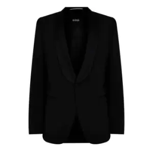 Boss Single Breasted Suit Jacket - Black