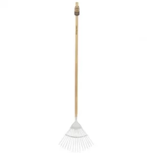 Draper Heritage Stainless Steel Lawn Rake with Ash Handle