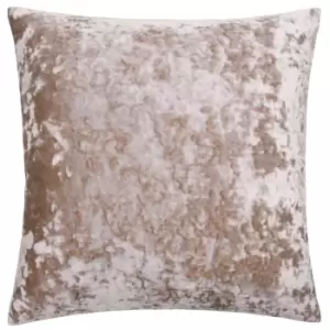 Verona Crushed Velvet Cushion Oyster