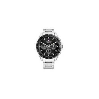 Tommy Hilfiger 1791967 Mens Owen Black Dial Stainless Watch