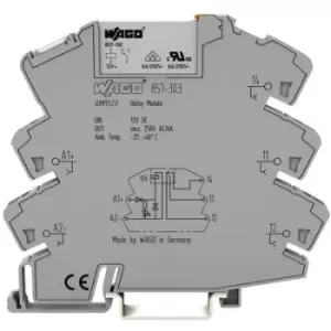 WAGO 857-304 Relay component Nominal voltage: 24 V DC Switching current (max.): 6 A 1 change-over