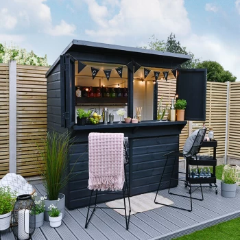 6' x 3' Forest Wooden Garden Bar (1.79m x 0.99m) - Dip Treated