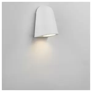 Astro Mast Light - Outdoor Down Wall Light Textured White IP54, GU10