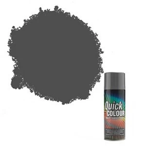 Rust-Oleum Quick colour Grey Gloss Multi-surface Spray Paint 400ml